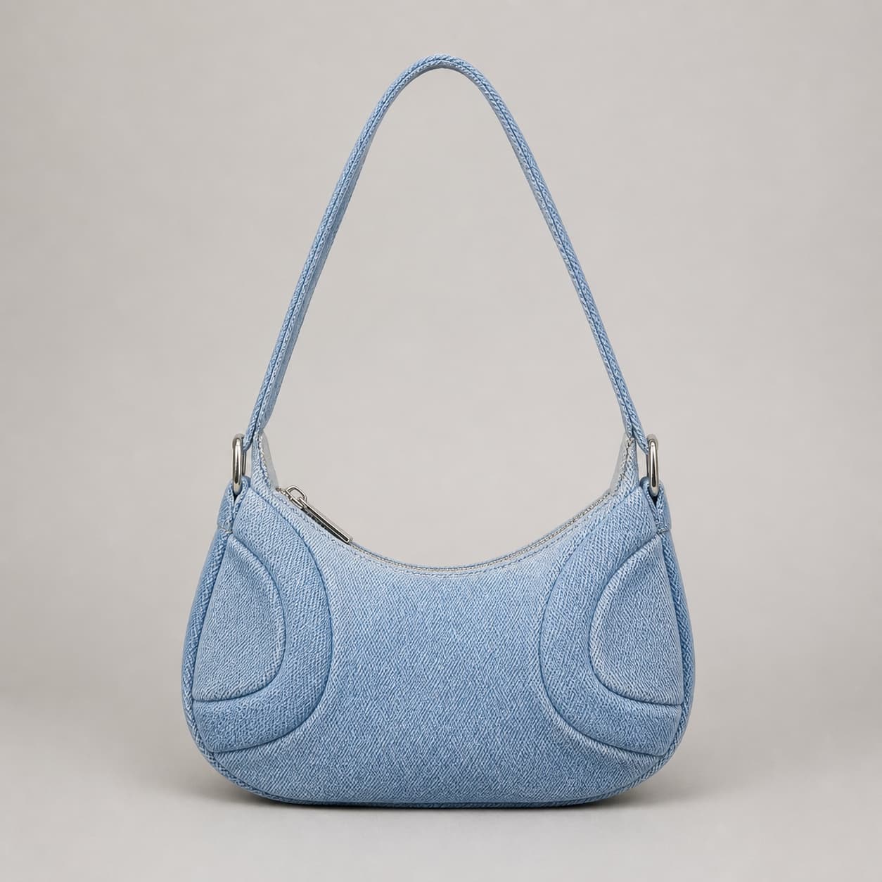 Mini Orbit Bag, Crescent Mini Denim Bag