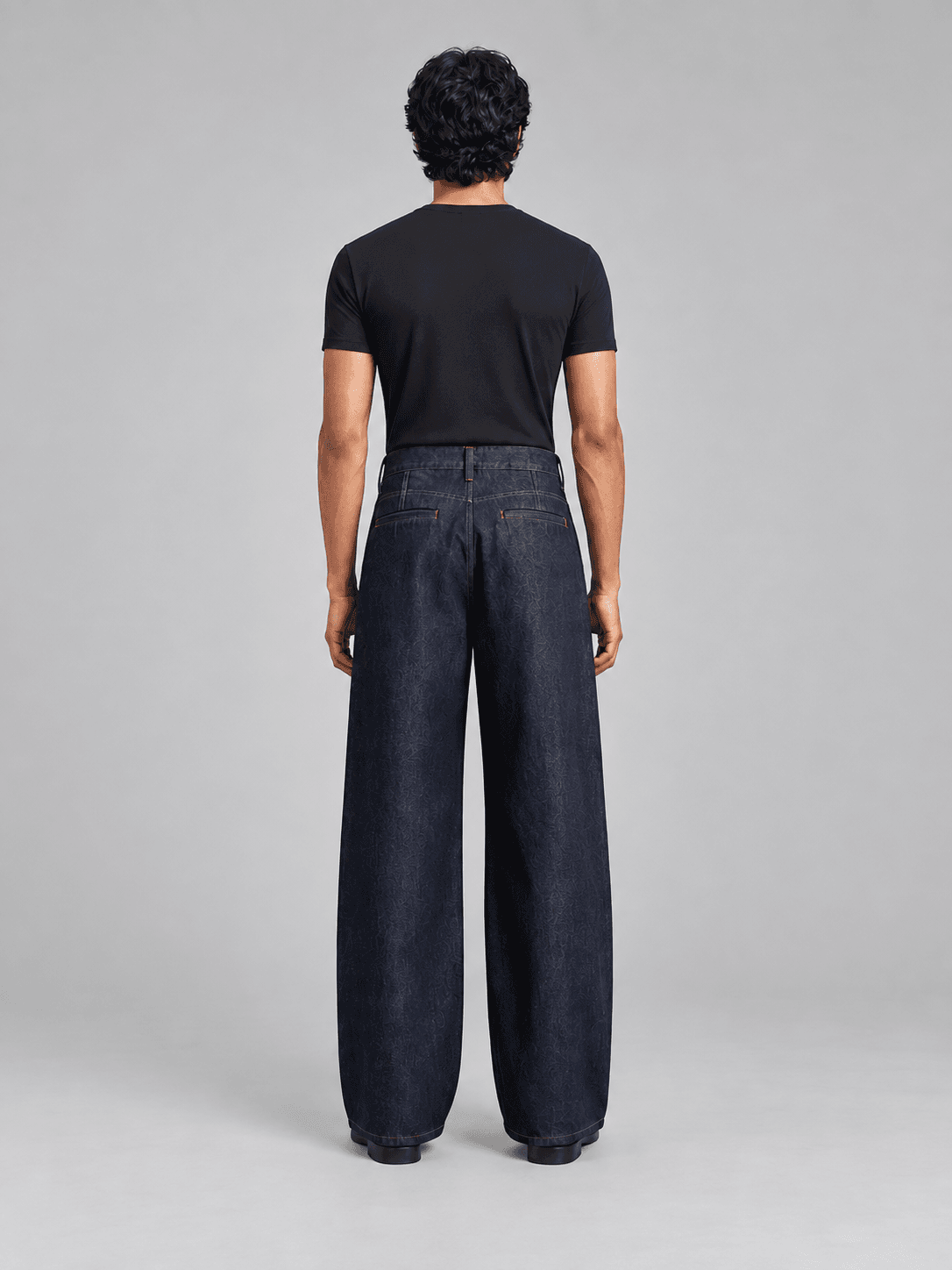 Boundary Pleat Jean — Back view