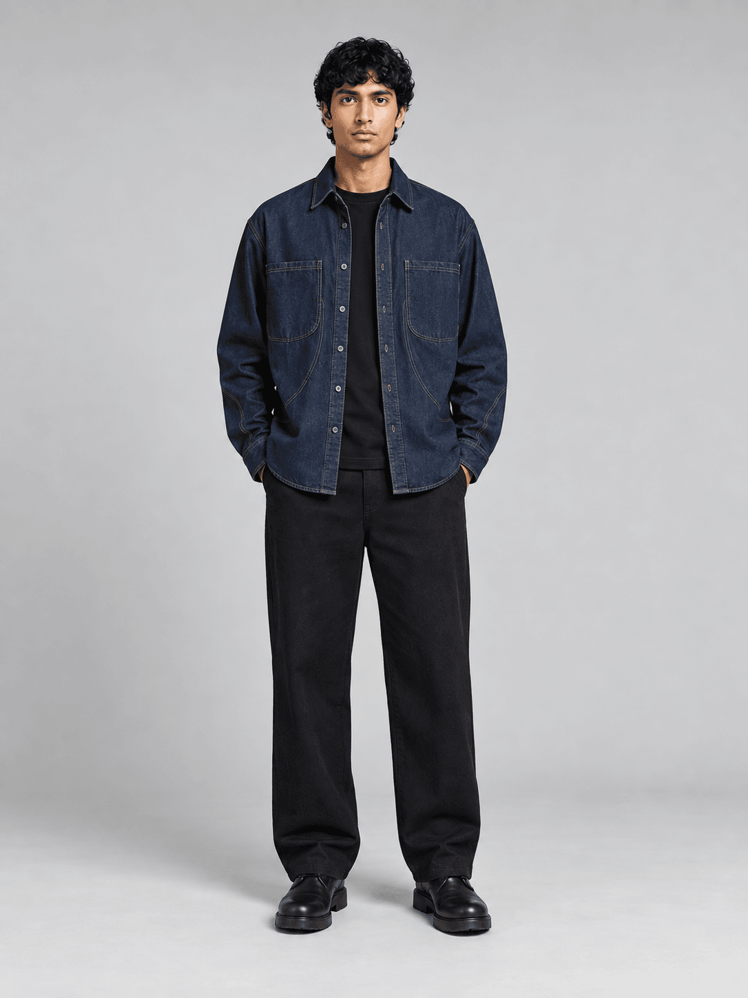 Orbit Panel Overshirt — Front view