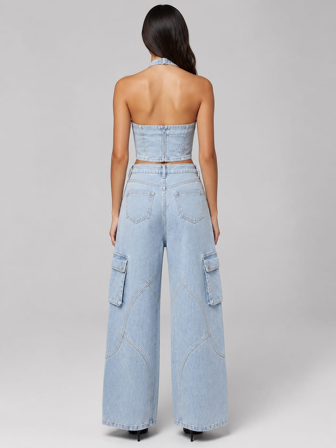 Phase Denim Set — Back view