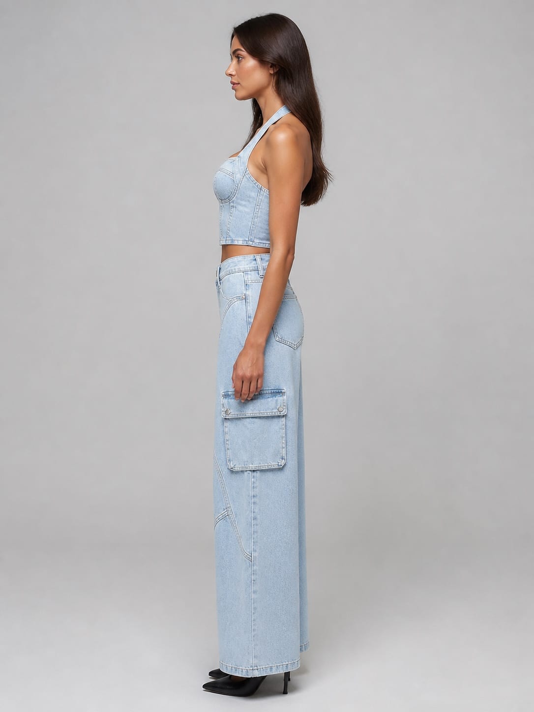 Phase Denim Set — Side view