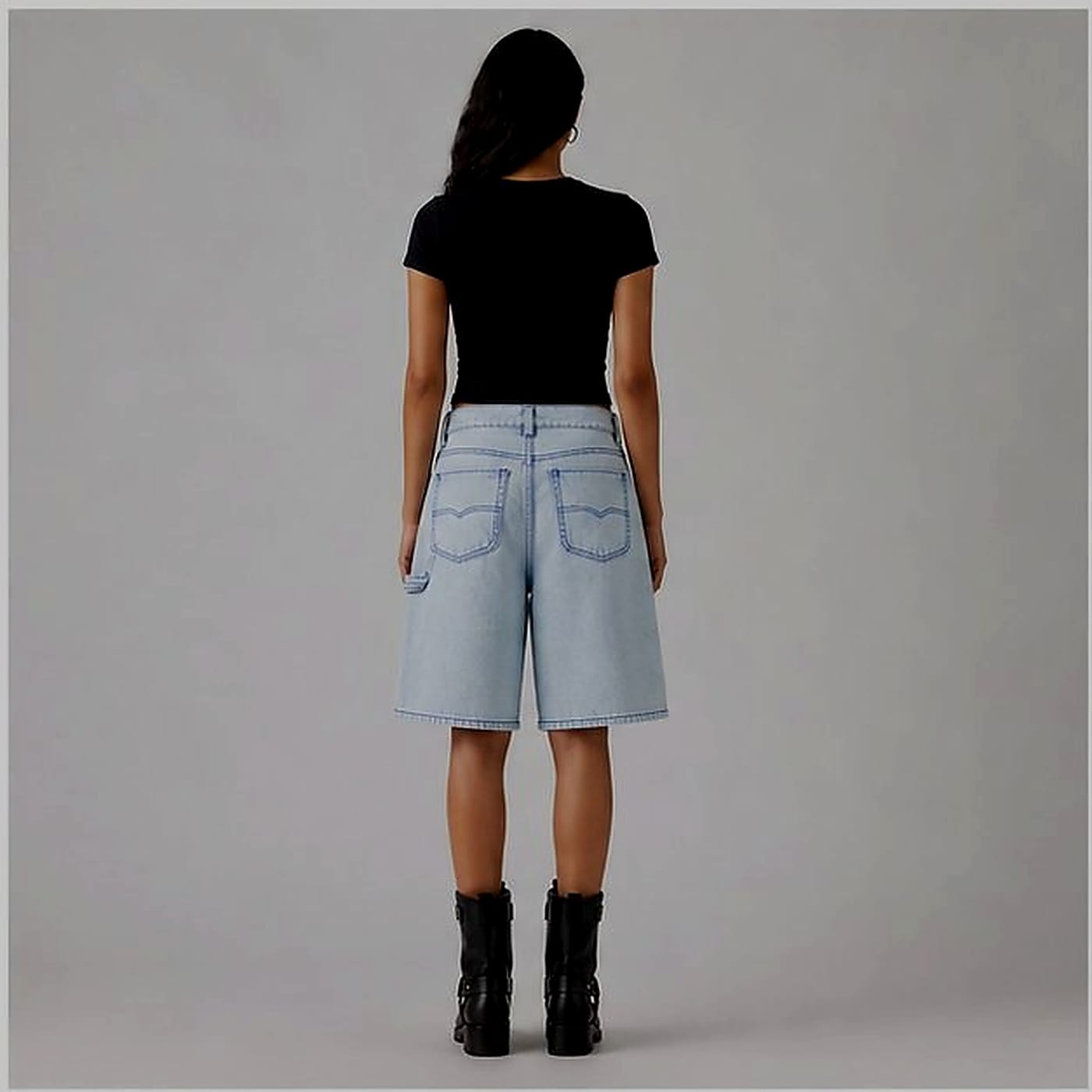 Signal Violet Jort — Back view