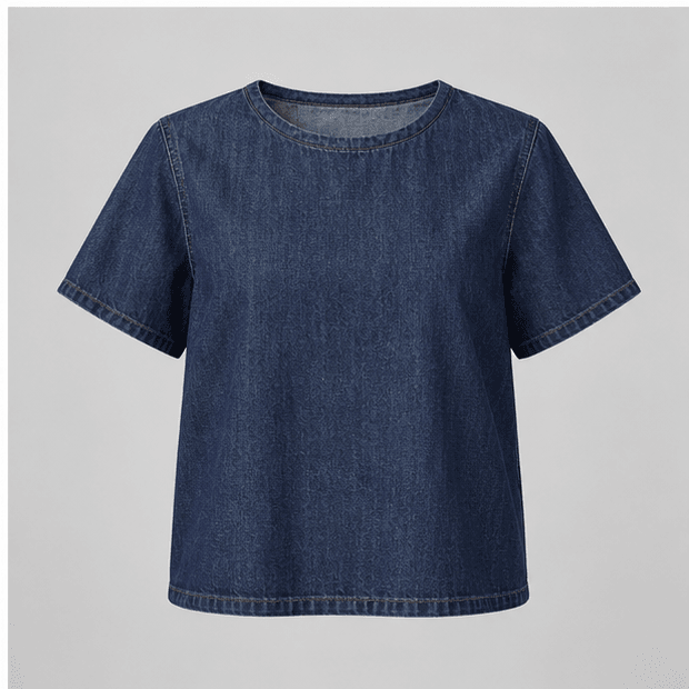 Boxy Denim Tee — view 1
