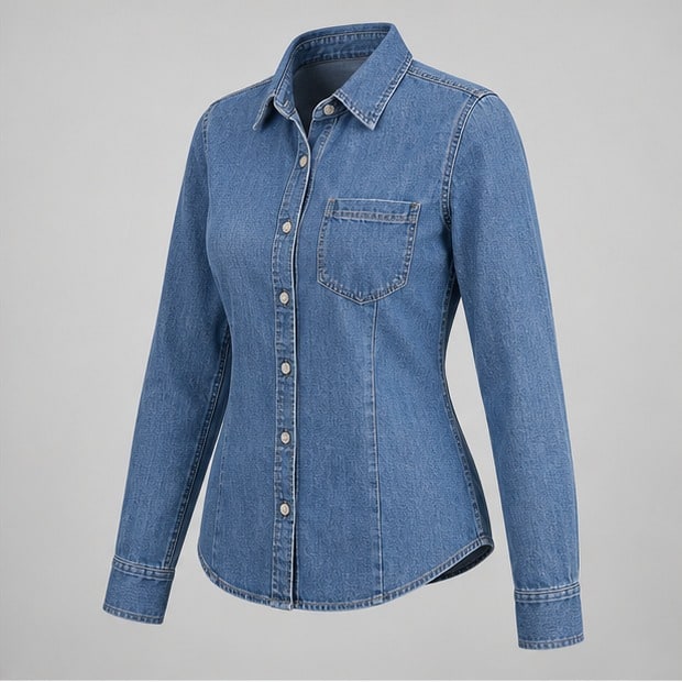 Oxford Denim Shirt — view 2